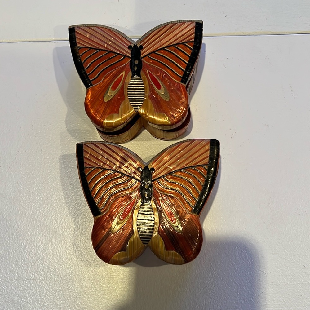 Wooden box butterfly